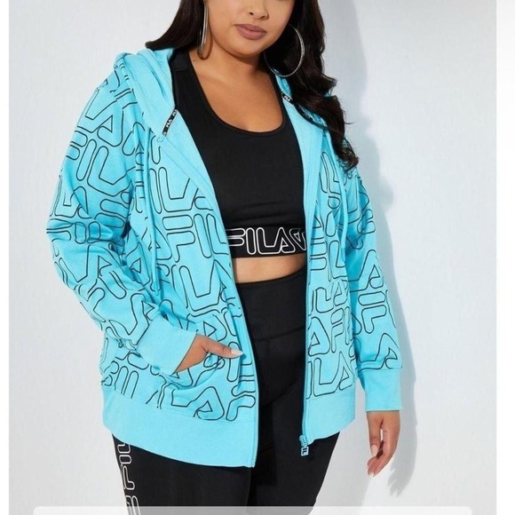 FILA‎ Heartbeat Hoodie size 1X - Picture 1 of 5